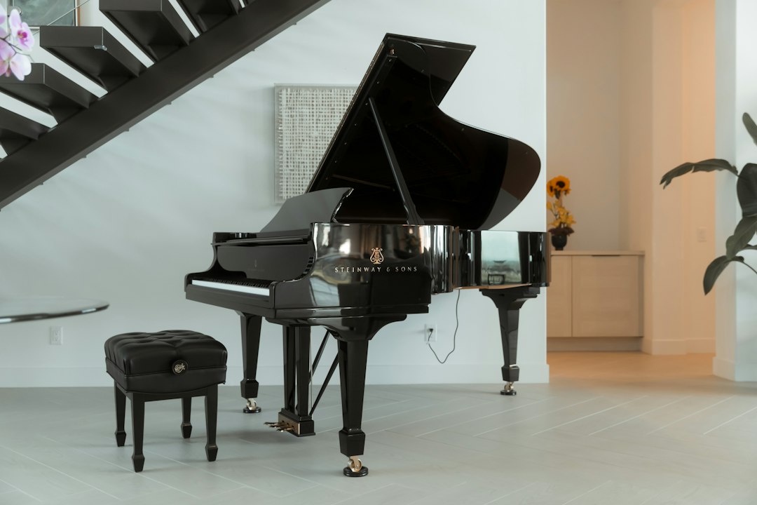 Steinway & Sons grand piano.
