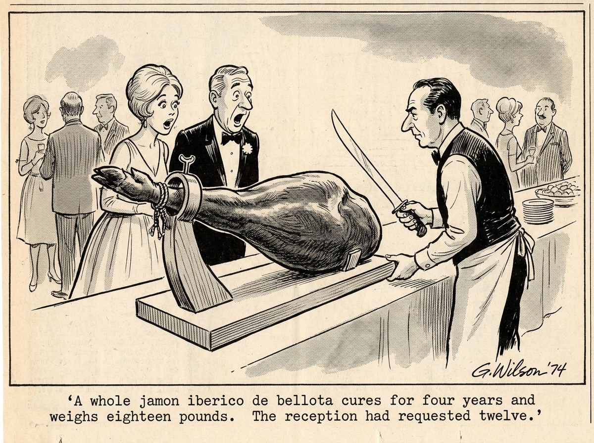 Jamon Iberico de Bellota editorial panel
