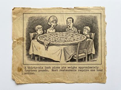 36-inch pizza pie editorial panel