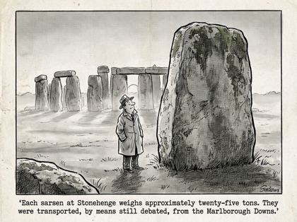 Stonehenge sarsen editorial panel