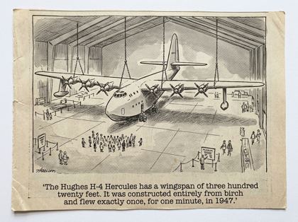 Hughes H-4 Hercules (Spruce Goose) editorial panel