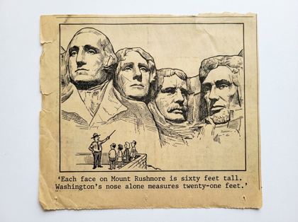 Mount Rushmore editorial panel