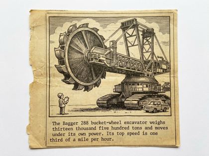 Bagger 288 bucket-wheel excavator editorial panel