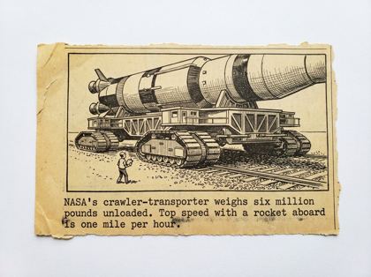 NASA crawler-transporter editorial panel