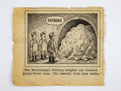 Whitechapel fatberg editorial panel
