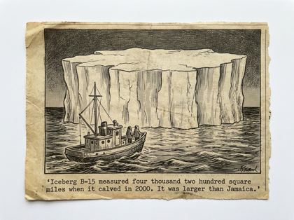 Iceberg B-15 editorial panel